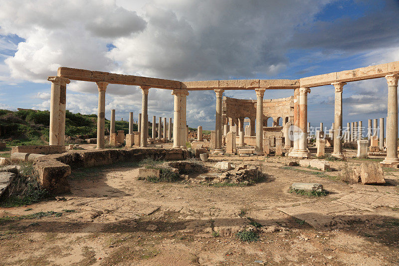 Leptis Magna的市场